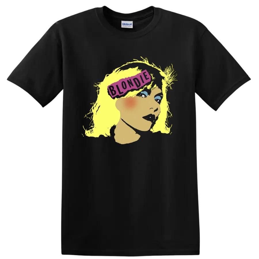 Blondie Punk Rock Band Portrait T Shirt Vintage Music Fan Graphic Tee Gift