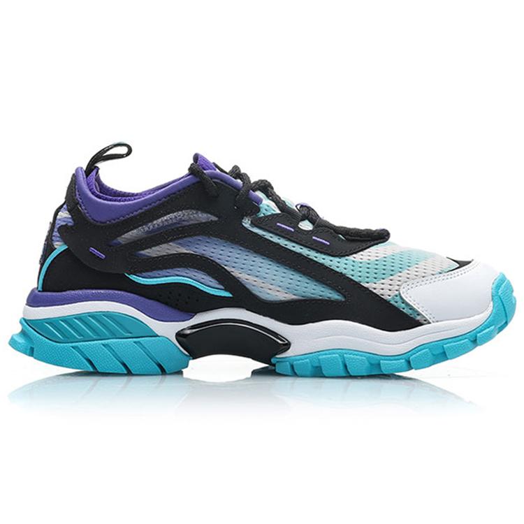 Li Ning Aurora Skywalk Bad Five Xlarge Амортизация Нескользящая Низкие Спортивные Повседневные Кроссовки Мужские Синий Черный AGLP115-2