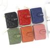 Pu Material Ladies Short Zipper Wallet With Heart Embellishments For Daily Use
