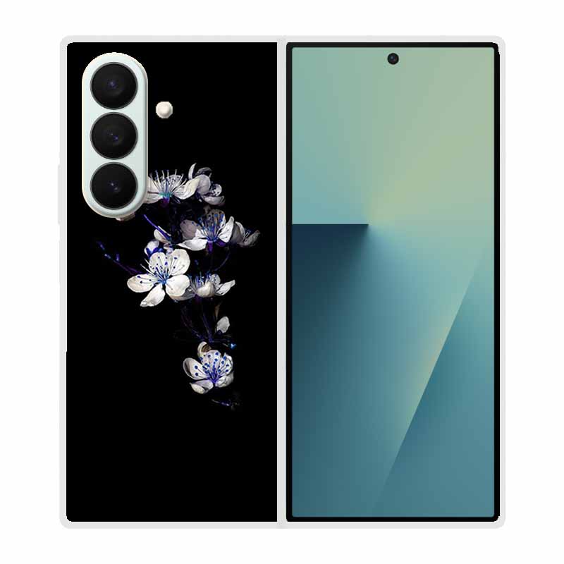 Чехол для SAMSUNG Fold 7 5G Чехлы Животное Мрамор Прозрачный Жесткий Телефон Funda для Galaxy Z Fold7 5G Задняя крышка Zfold7 Прозрачный корпус