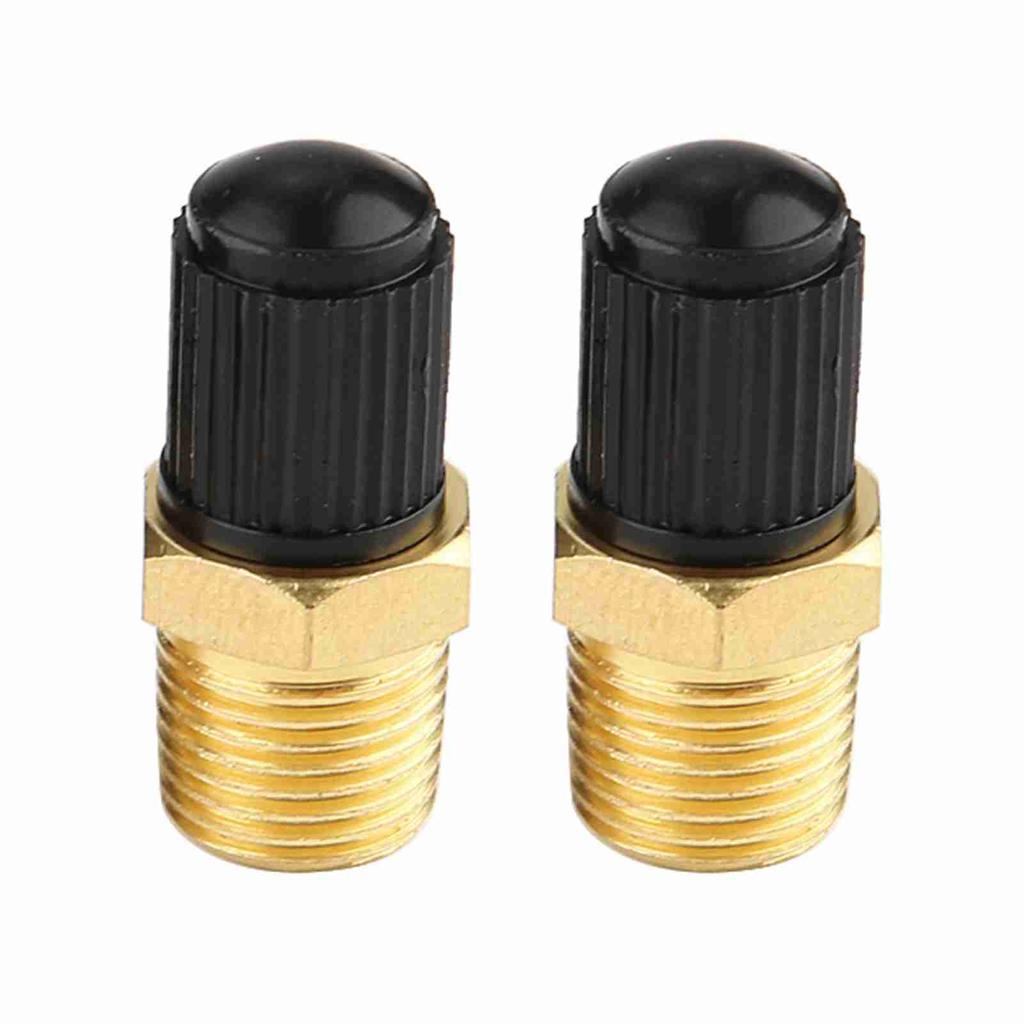 2Pcs 1 8  NPT MPT Brass Air Compressor Tank Fill Valve