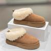 Thick-soled Velvet Thickened Snow Boots Women's 2025 New Winter Sangpo Village Warm Fluffy Shoes Northeast Cotton Shoes