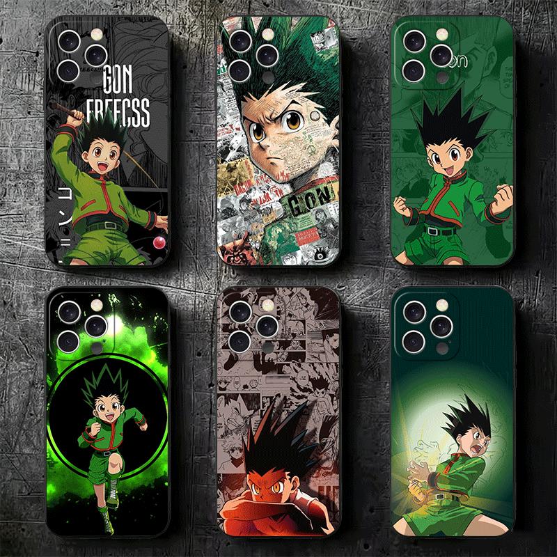 Hunter X-Hunters Gon Soft Phone Case for iPhone 16 16E 17 Air 15 Pro Max 14 Plus 13 Mini 11 12 7 Black Cover Back Shell