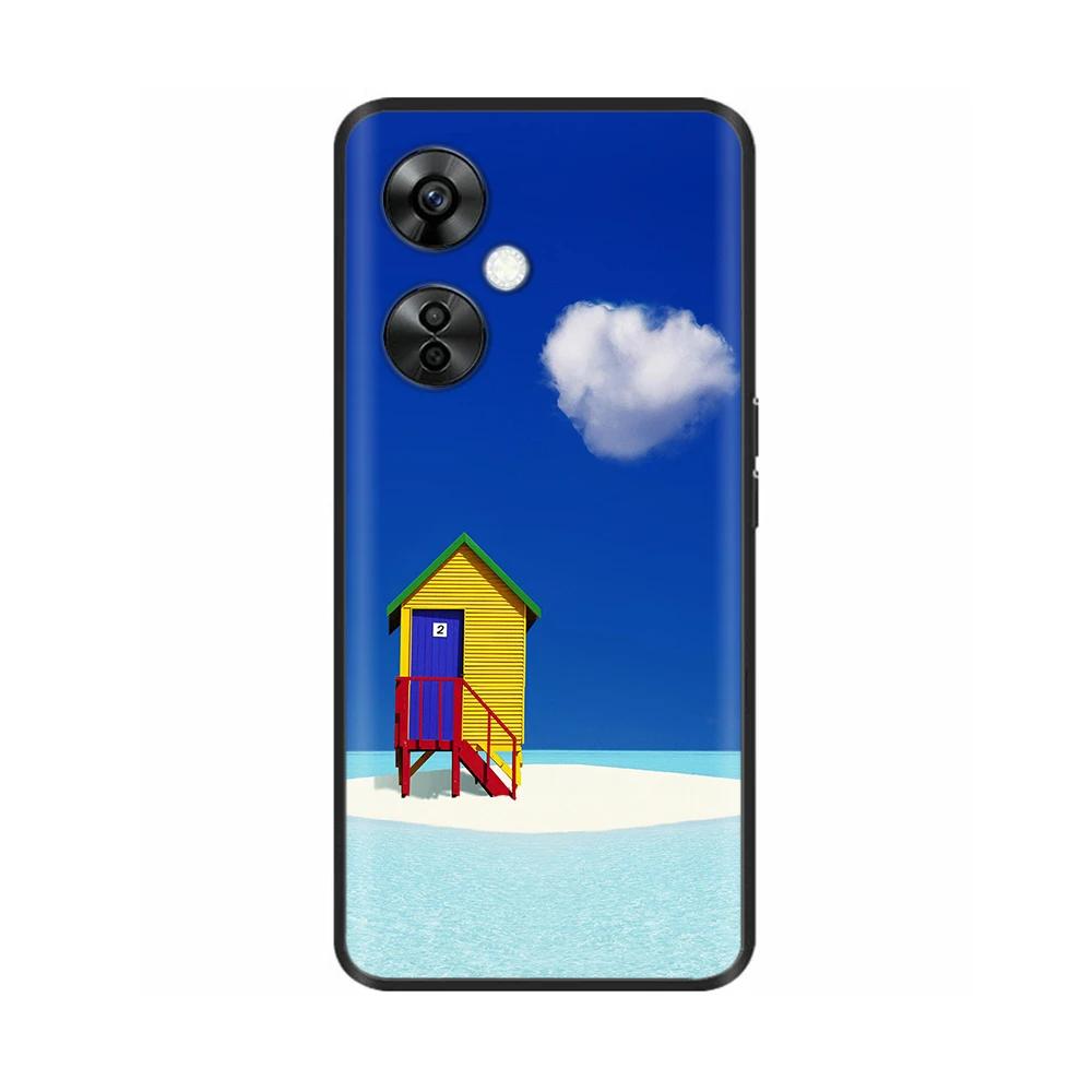 Чехол для OnePlus Nord CE 3 Lite 5G Цветок Силиконовый Мягкая Задняя Крышка Для Oneplus Nord CE3 5G NordN30 Чехол для Телефона Защитный Чехол
