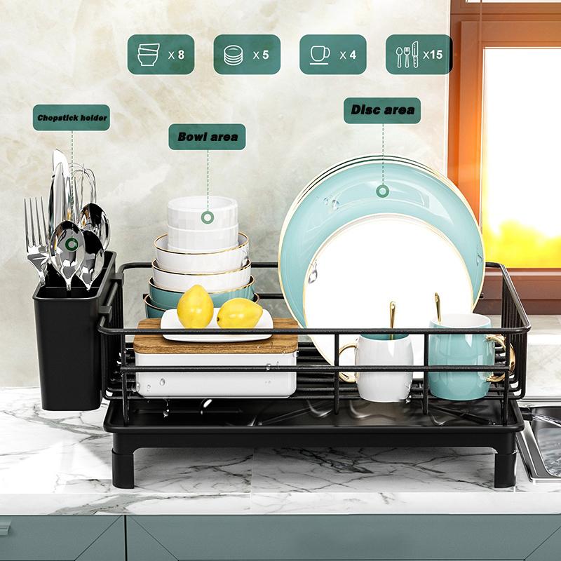 1 шт. Кухонная сушилка для посуды Съемная Одноярусная Сушилка для мисок Кухонный настольный органайзер для хранения посуды и чашек
