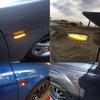 For Mitsubishi 07-13 Outlander Bumper Smoked Amber LED Len Side Light Marker