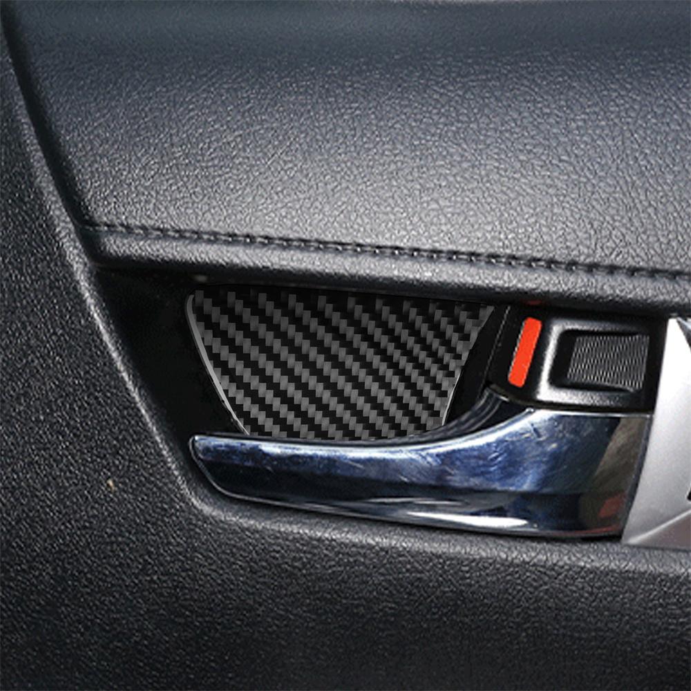 Inner Door Bowl Decorative Sticker Carbon Fiber for Toyota Hilux 2015-2021
