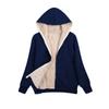 European and American Women's Clothing Large Size Plush Hooded Sweater Women's Plush Jacket