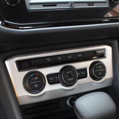 Для VW Tiguan L 2017- 2025 Декоративная накладка на панель переключателей кондиционера ABS Жемчужная Наклейки на Автомобильные Аксессуары