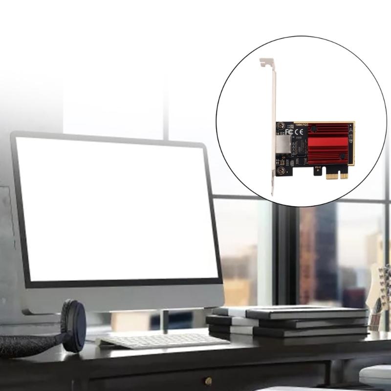 2.5GB PCIe Networking Card RTL8125 Chip 2.5G Ethernet Interfaces Wlan Adapter Wake On LAN 10/100/1000/2500Mbps