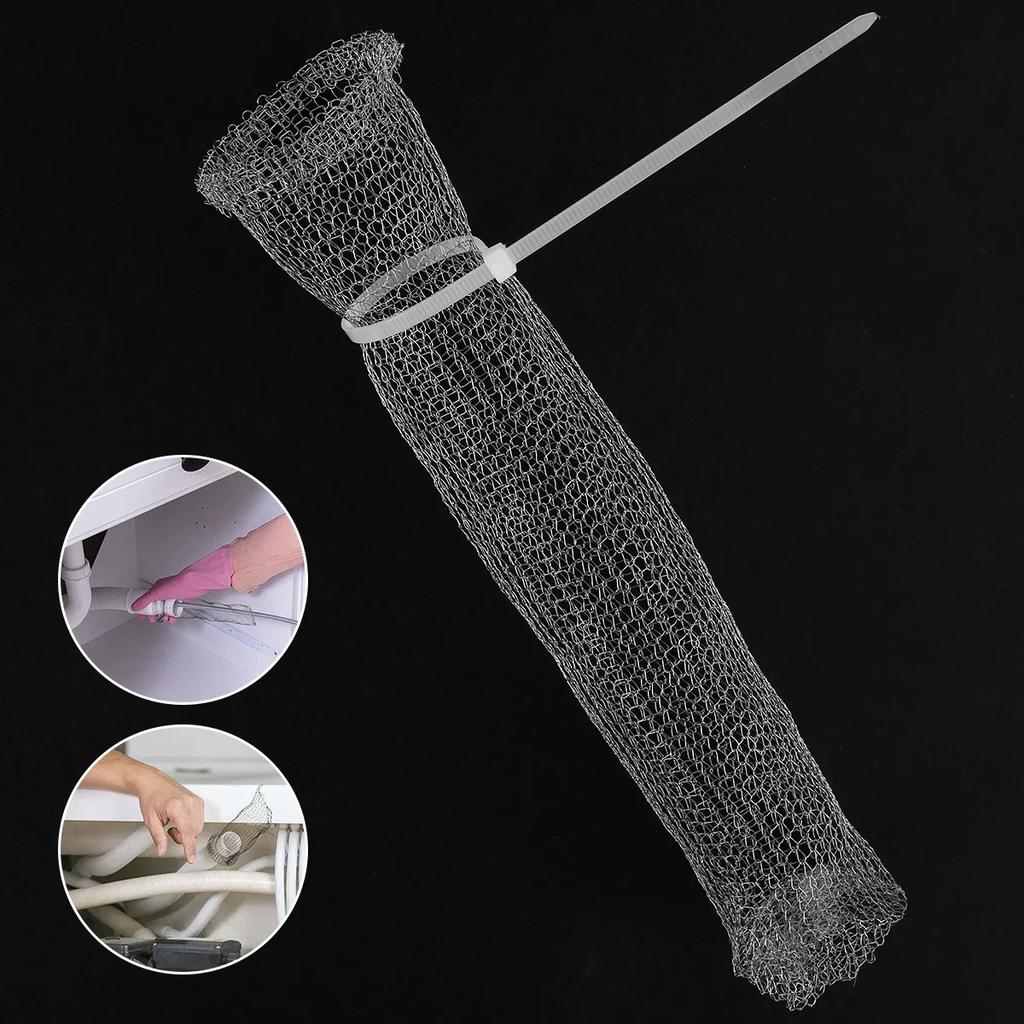 30/50 шт. Уловитель ворса для стиральной машины из нержавеющей стали, универсальный шланг для стиральной машины, уловители ворса, многофункциональный сетчатый фильтр для сливного шланга раковины