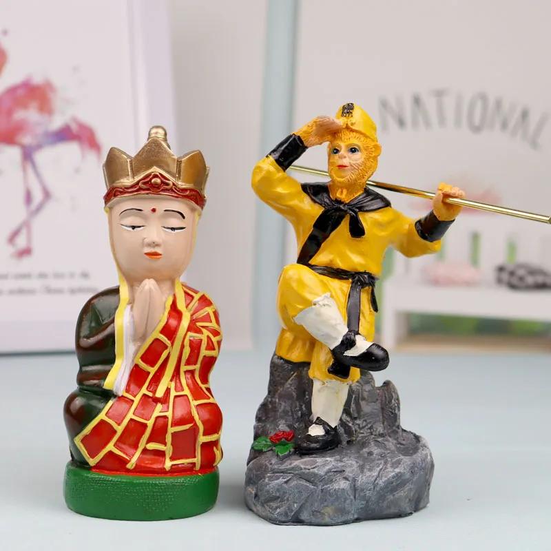 Home Decoration Accessories Journey To the West Resin Ornaments Resin Crafts Pig Monkey Monk Tabletop Ornament 4pcs/set