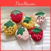 Adorable Girls Plush Strawberry Chain Shoulder Bag 2023 New Korean Style Princess Accessory Coin Purse