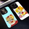 Аниме Манга Конфеты Чехол для Телефона Для iPhone17,16,15,14,13,12,11 Plus,Pro Max Черный Матовый Ударопрочный Чехол