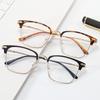 Черные компьютерные очки в оправе для женщин и мужчин, анти-синий свет, круглые очки, блокирующие очки, оптические очки, металлическая оправа