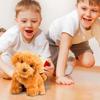 Simulation Plush Robot Dog Stuffed Animals Walking Dog Toy Lovely Realistic Robotic Puppy  Baby Toy
