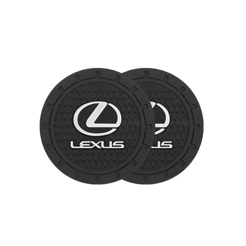 2026 Hot Interior Stickers 2Pcs Car Silicone Coaster Pad Non-Slip Water Cup Holder For Lexus RX300 IS200 IS250 ES350 Ct200h UX25