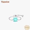 Tancise Classic 925 Sterling Silver  Zircon Ring Ladies Jewelry Wedding Promise Party Gift