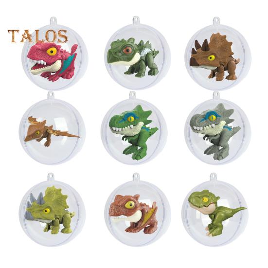 9/12 шт. прозрачных рождественских шаров, самодельные заполняемые рождественские шары с фигурками уток и динозавров, переливающиеся шары, украшения для декора рождественской елки