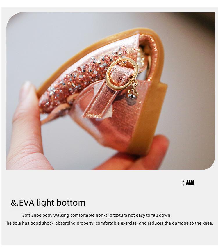 Весенние босоножки с бантом 2025: Детские туфли для танцев и кожаные туфли принцессы