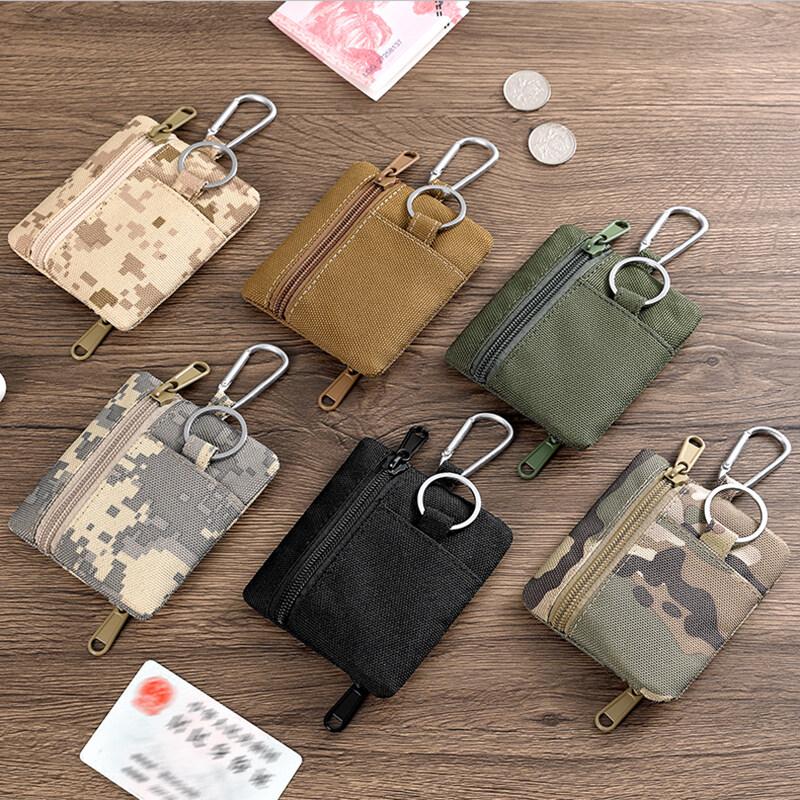 Молодежный холщовый мини-кошелек для ключей для студентов, маленькая сумка для денег и карт, тканевый детский простой мешочек на молнии