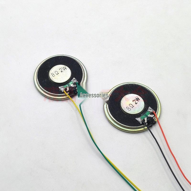 Small Round Speaker, 8 Ohm, 0.5/1/2 Watt, 20/30/40/77mm for Doorbell, Toy, Walkie-Talkie
