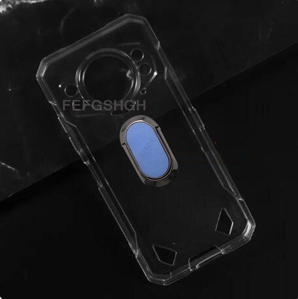For Doogee S200 S 200 6.72" Doogee S200 S200 S 200 X Back Ring Holder Bracket Phone Case Smartphone TPU Soft Silicone Cover