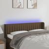 VidaXL LED Headboard Bedroom Furniture Double Bed Accessory Head of Bed Frame Interior Dark Brown 3123475