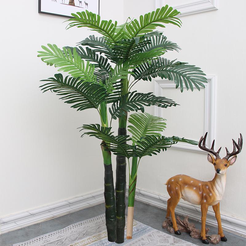 Большая искусственная пальма «Рыбий хвост» напольная | Комнатная искусственная зелень для декора гостиной