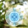 Metal Wind Spinner Mandala Wind Chime for Outdoor Indoor Decor All Season Holiday Gift Housewarming Decoration No Electricity Needed