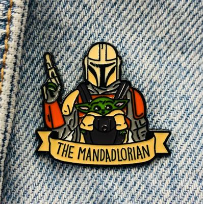 Новая эмалированная булавка «Мандалорский ребенок Йода», металлический разъем «Звездные войны», подарок на день рождения, 1 шт.