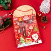 Christmas Gift Xmas Tree Santa Pattern Stationery Pack Red Green Pencil Eraser NoteBook Kids Party Favors Class Reward Prizes