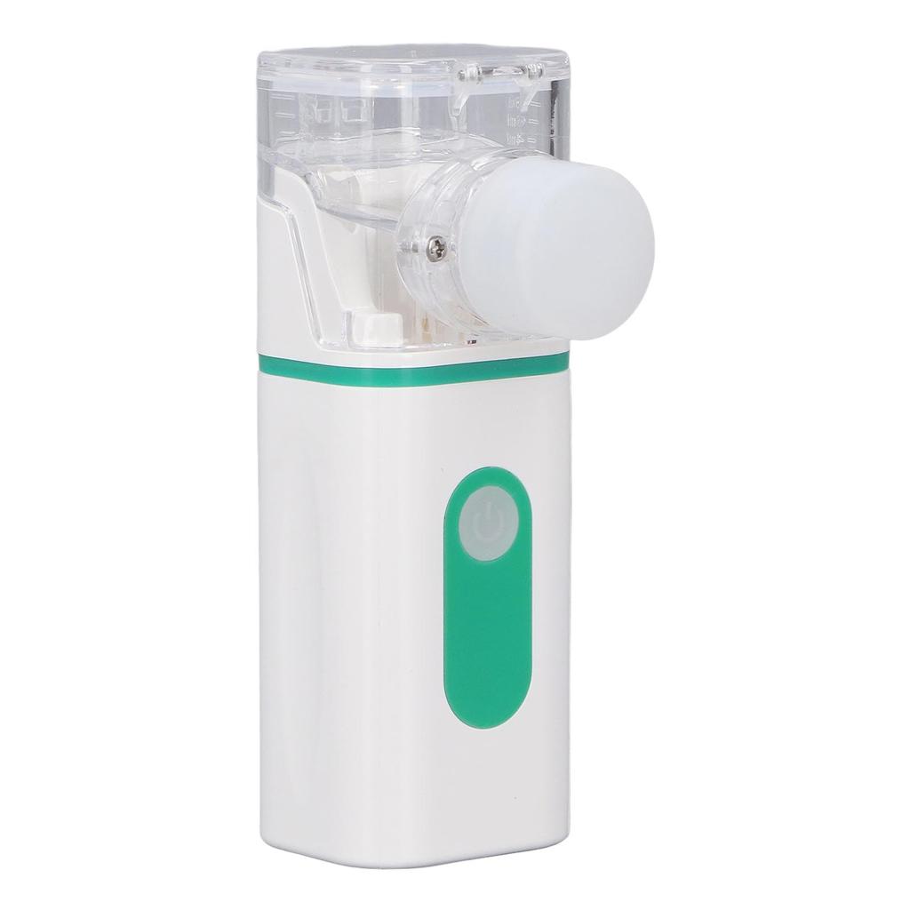 Portable Nebulizer Handheld Mesh Atomizer Breathing Cool Mist Inhaler for Home Daily Travel 1.5W Green