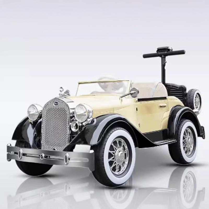 Детская электромобильная четырехколесная игрушечная коляска с дистанционным управлением, двумя приводами, Bluetooth, музыкой и светодиодными фонарями