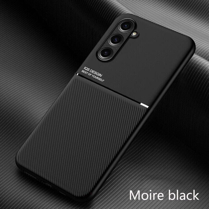 Кожаный текстурный магнитный чехол для Samsung Galaxy S24 S23 FE S22 S21 Ultra S20 Plus A23 A73 A53 A52 A34 A54 5G тонкий матовый чехол