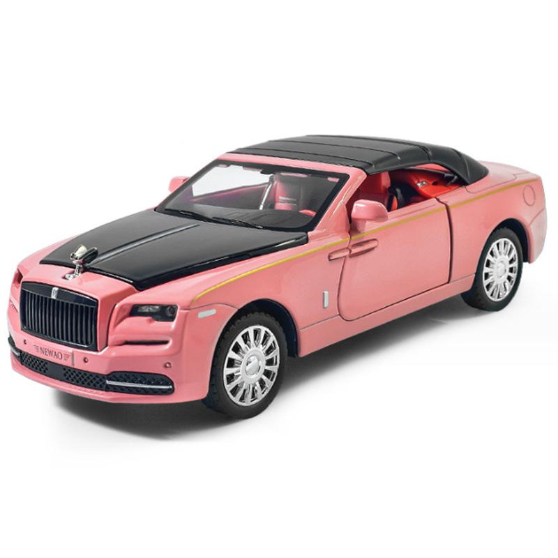 1/32 Rolls Royces Dawn Coupe Модель автомобиля из литого металла Игрушечные транспортные средства Модель автомобиля Моделирование Звук и свет Детские игрушки Подарок