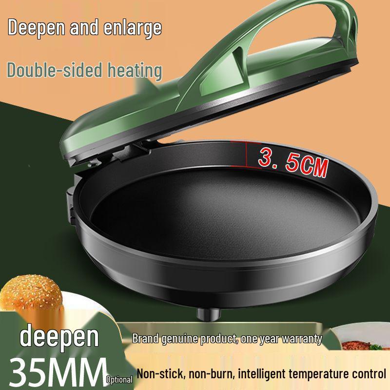 Глубокая электрическая двусторонняя сковорода для блинов и гриля с автоматическим отключением