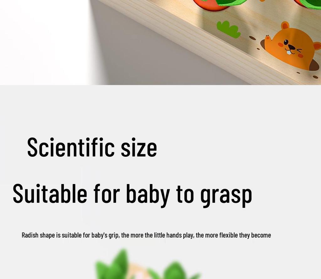 Goryeobaby Монтессори Игрушка «Вытаскивание редиса» - Инструмент для раннего образования и интеллектуального развития для детей