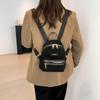 Stylish And Durable Black Suede Backpack For Women Perfect For Everyday Use And Travel
