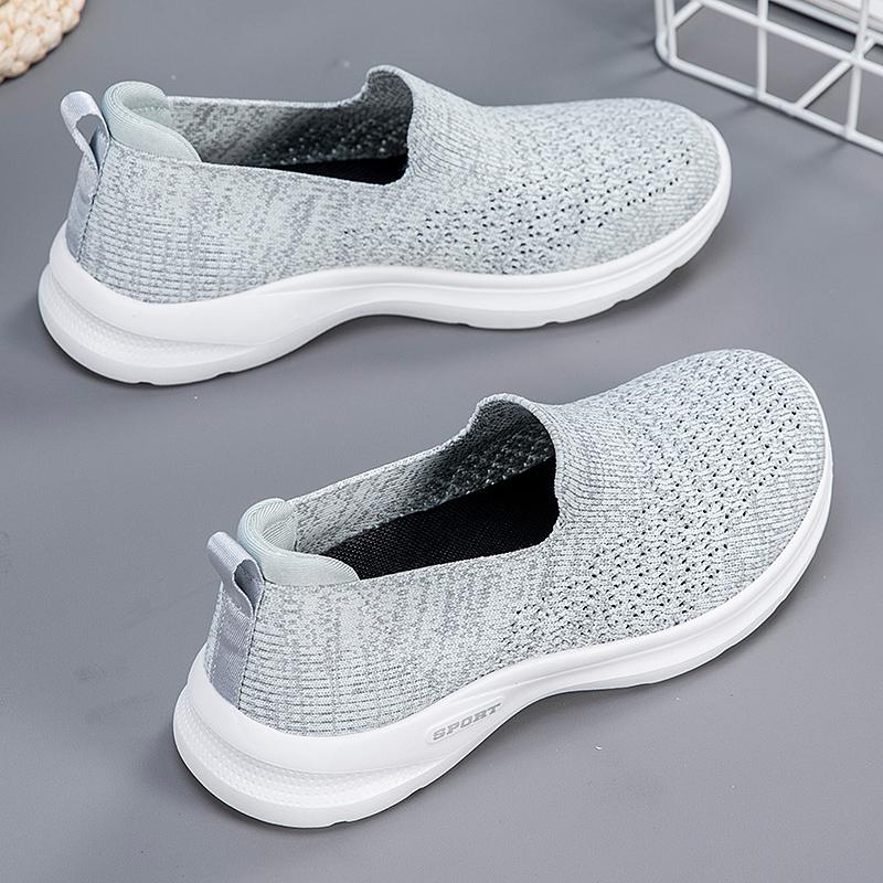 Модная женская удобная обувь летние балетки дышащая сетка уличная обувь для ходьбы слипоны женские повседневные кроссовки легкие