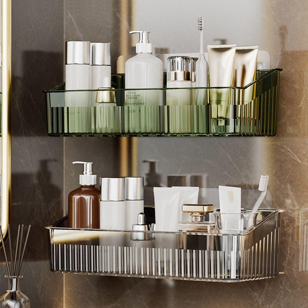 Прозрачный стеллаж для хранения унитаза, настенный держатель для ювелирных изделий, косметики, прочный органайзер для косметики
