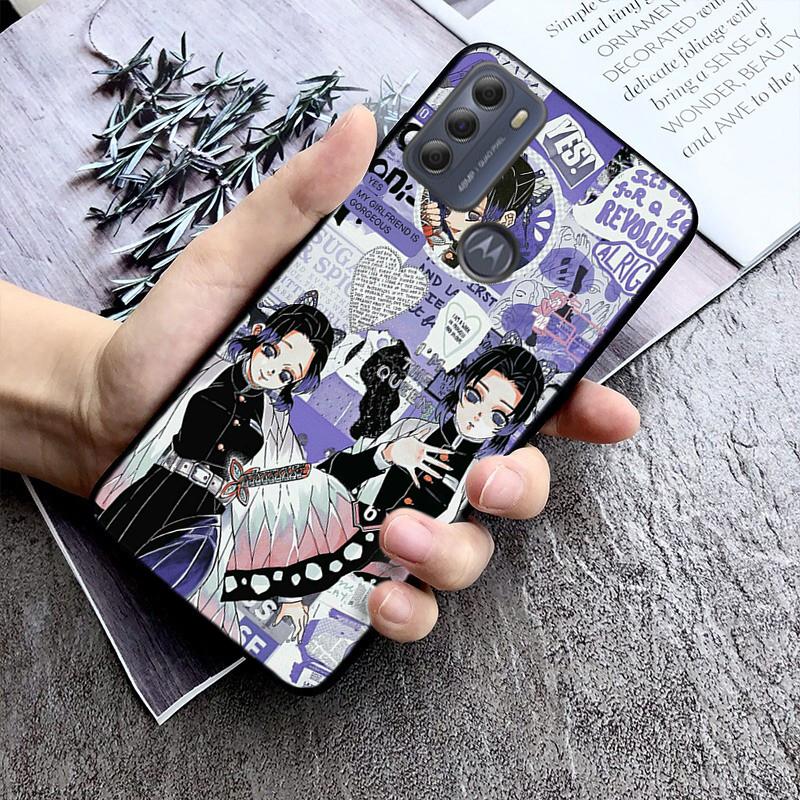 Чехол для телефона Kimetsu No Yaiba Demon Slayer для Moto Edge 20 20 Lite E7 Power E40 E20 One Action G10 G Play G22 G52 G60 E32 G8