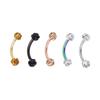 Кольцо для пирсинга для женщин Изогнутый штанга Гвоздик для брови Шарик Кольцо для носа Обманка для губы Пирсинг Украшения