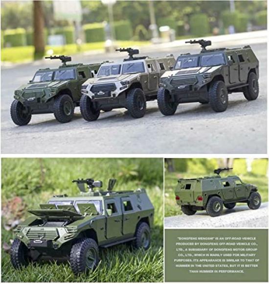 Военный переделанный бронированный автомобиль литой игрушечный автомобиль танк детский ABS132 внедорожный
