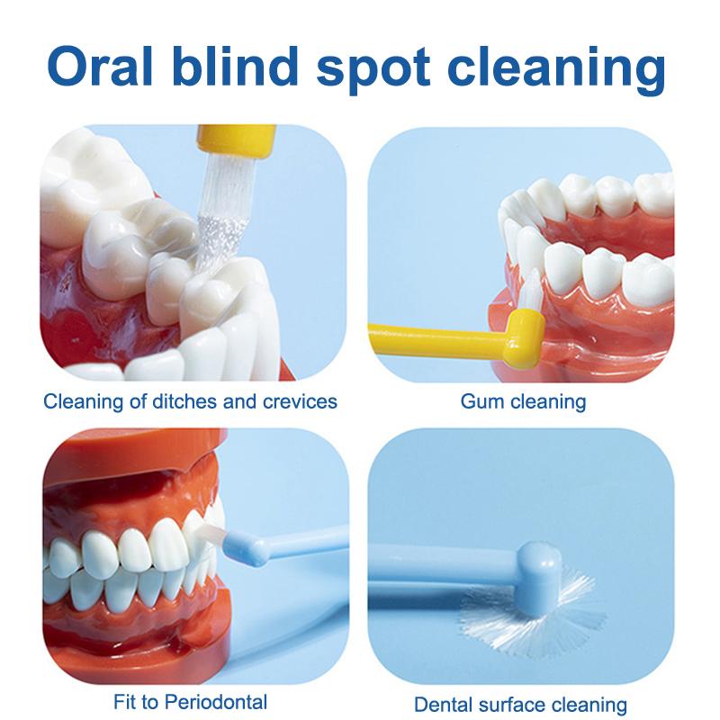 1 шт., зубная щетка с пучками, щетка с конечным пучком, щетка для чистки межзубных промежутков, мягкая зубная щетка с одним пучком, уход за межзубными промежутками