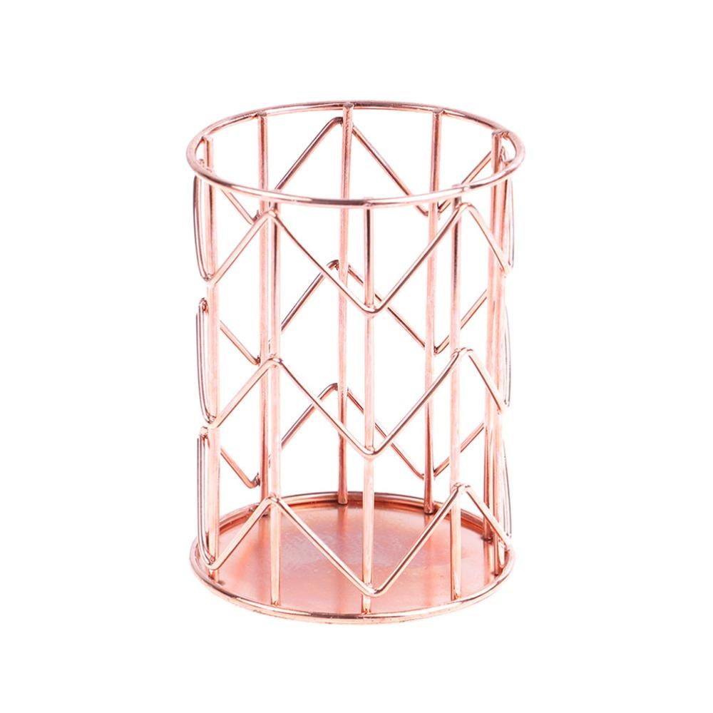 Metal Multifunctional Desktop Organizer Basket  Office Desk Stationery Finishing Storage