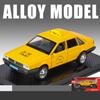 1/32 Volkswagen Santana Такси Металлическая Литая Модель Автомобиля Домашний Декор Коллекционные Предметы Миниатюрный Высокодетализированный Транспорт Праздничный Подарок