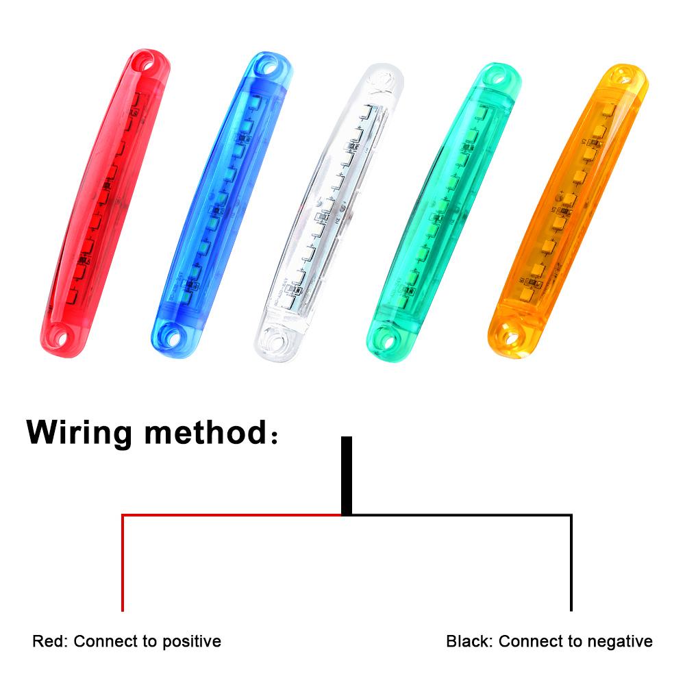 2 шт. светодиодные боковые габаритные огни сигнальная лампа для грузовика прицепа сигнальная лампа 9 светодиодных индикаторов 12 В стробоскоп светодиодный для мотоцикла