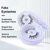 1 Set Magnetic False Eyelashes with Lash Applicator Tool Reusable Single/Double Layer Natural Wispy Fake Lashes Eyelash Clip Women Makeup Tools