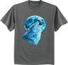 Big and Tall T-shirt - Lone Wolf Howling At the Moon Wolves Bigmen Tee